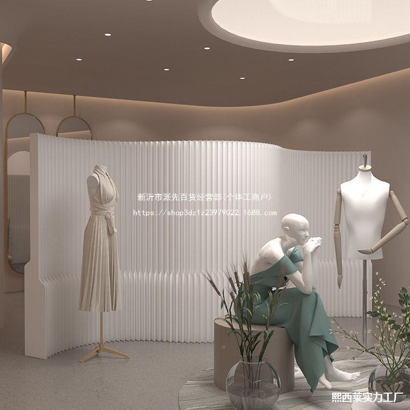 玄关分隔断简隔断无品牌/板公室直播公屏风服装店隔办栅栏办公室约商场服
