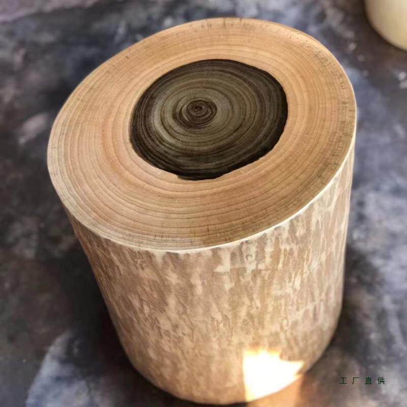 樟香木墩树墩凳实木墩子根雕原木子树桩木底座茶几茶桩桌无品牌/