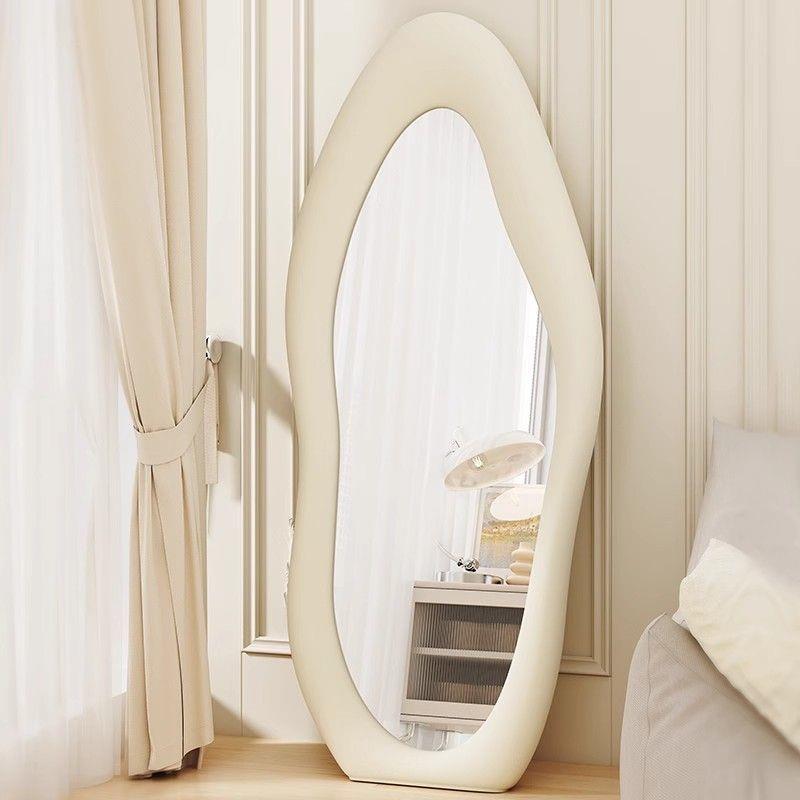 奢AIU全轻落地镜子衣帽间服装芒果家身用置地女卧生室网红试衣穿