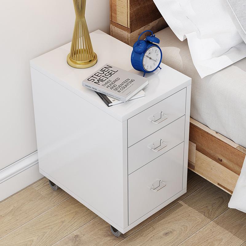 办公室家多用小收抽屉收纳柜铁无品牌/皮动柜活斗桌下纳文件柜移