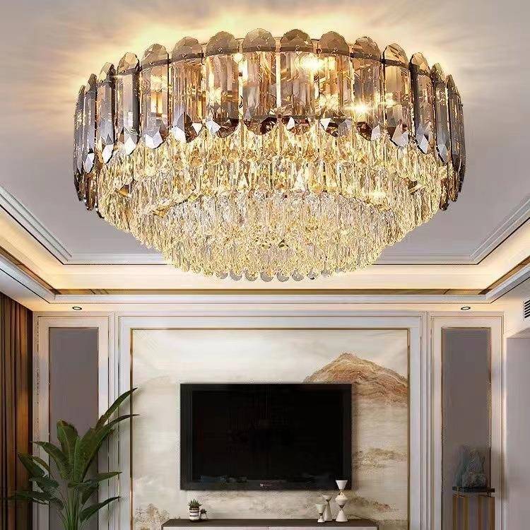 饰FNNF866H5651室轻奢水晶客厅家用装新款低楼层吸顶灯源头灯厂家