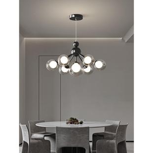 轻奢烟风意式 感灰色吊吧饭台厅灯具饰 极简餐厅一字灯202NLI5新款