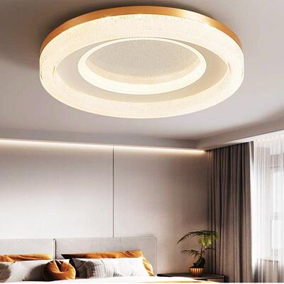 简约现代672卧简室灯极款led全光间谱护眼吸顶灯新圆形主卧书房房