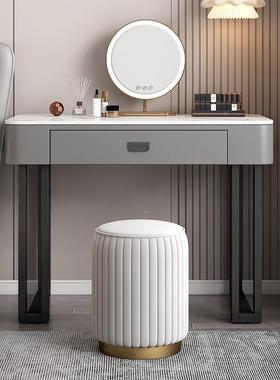 。岩板字台式电脑竞桌学写书桌49303生卧室女生家用梳妆台办电公