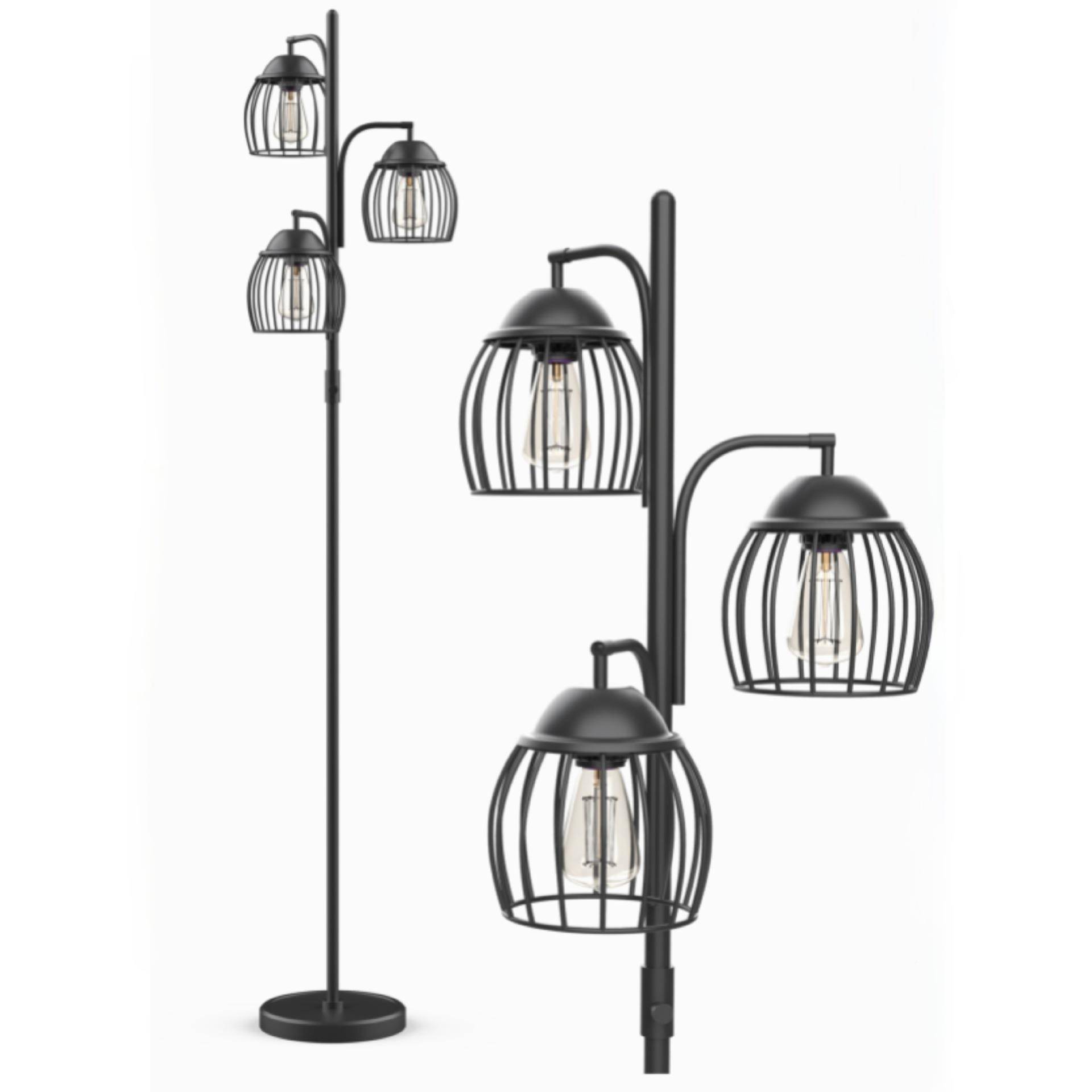 美式复古工业风客沙发卧室可阳台工作室厅创意调光铁艺落灯QL5072