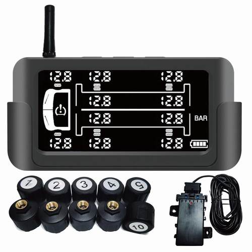 重型卡车胎压监测器货车置太阳能监外测系DWJ统8轮轮101轮2轮14TP