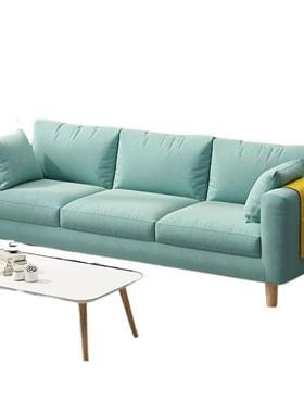 布艺沙客厅小型出租屋房用简发约现代58813出租简易服装店公寓小