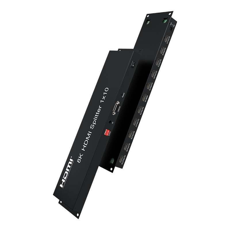 HDMI 8K1进10出分配器同时输出3种不同的分辨率1080P 4K 8K