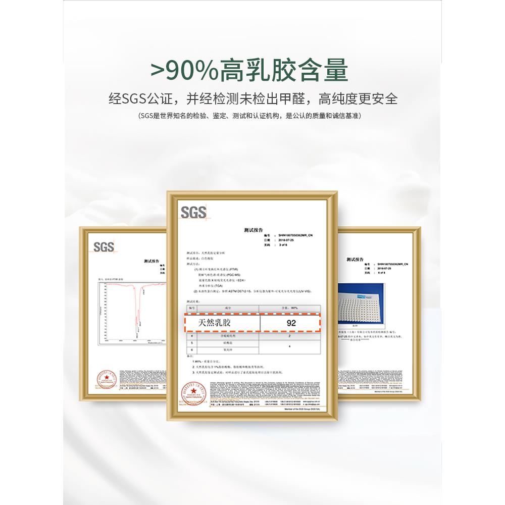 YK天然乳胶垫橡胶1.8米床垫1.2儿童学生垫薄家用乳胶垫其