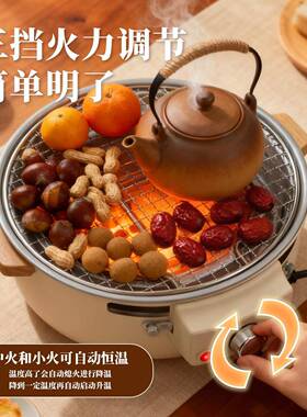 围煮20DL-WL612新款电碳两用烤烤炉室茶内家用烧烤架炉炉子户外5