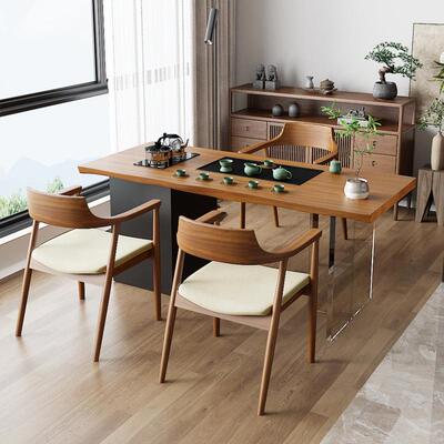 茶几客厅2024体家阳台实木茶茶桌椅组LFL合小户型具茶台用一整套