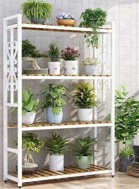 花7697架子阳台萝花盆架厅客落架地多层家用绿多肉带轮子花置