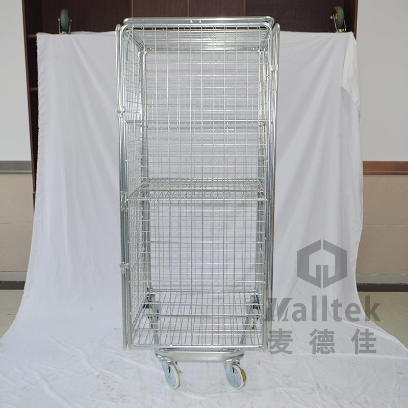 物流台笼车货仓储叠网格车可折嵌套节省空间【物流台车少量现】