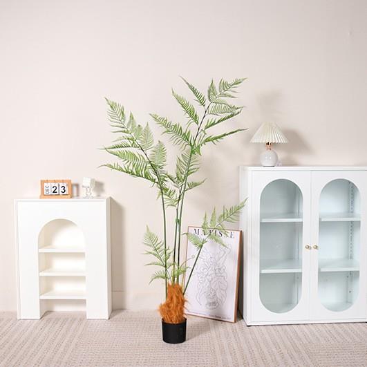 仿真猴栽头蕨金蕨丝室内客厅ZMF装饰绿树植盆仿真蕨落地盆栽