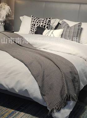 极灰色系样20220301样板间店床品轻简奢高档别墅酒现代板房床上用