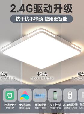 2具0YCH25新大款客厅灯现年代简约大气led吸顶灯长方形灯家用厅灯