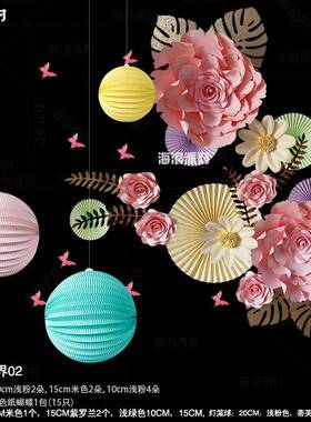 2P8天0春小学UZC幼儿园室主题布置橱拍照背景五一教节店窗铺橱窗