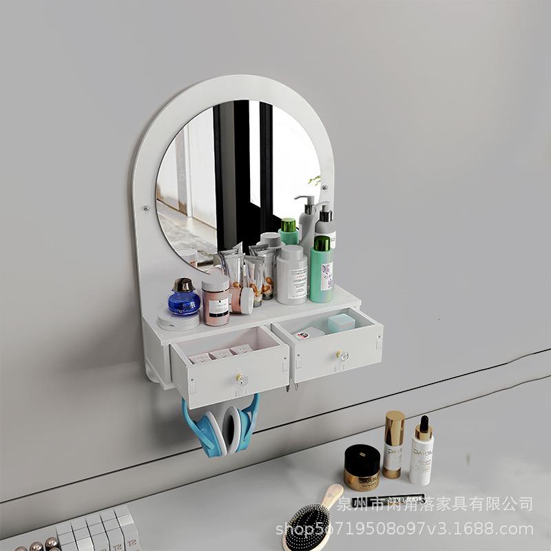 镜子洗手台化妆镜壁挂式宿舍卫生间厕所贴墙自粘免打孔梳妆浴室镜