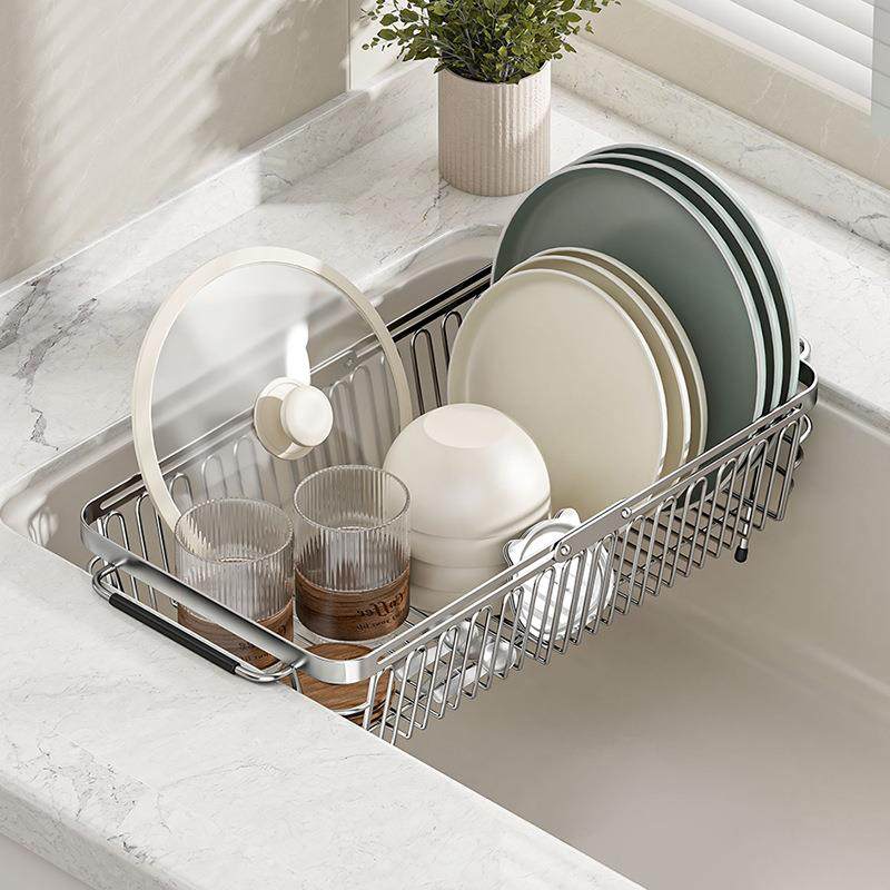 水槽304不锈钢可伸缩沥水篮洗碗池内碗盘收纳架台面多功能洗菜篮,金属材料及制品,金属加工件/五金加工件,淘宝优惠券,粉丝福利购,淘宝优惠卷
