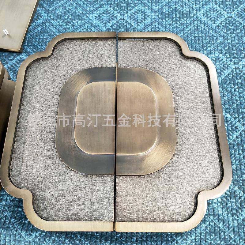 大门拉手玻璃门中式简约复古高端别墅铝合金入户大门把手