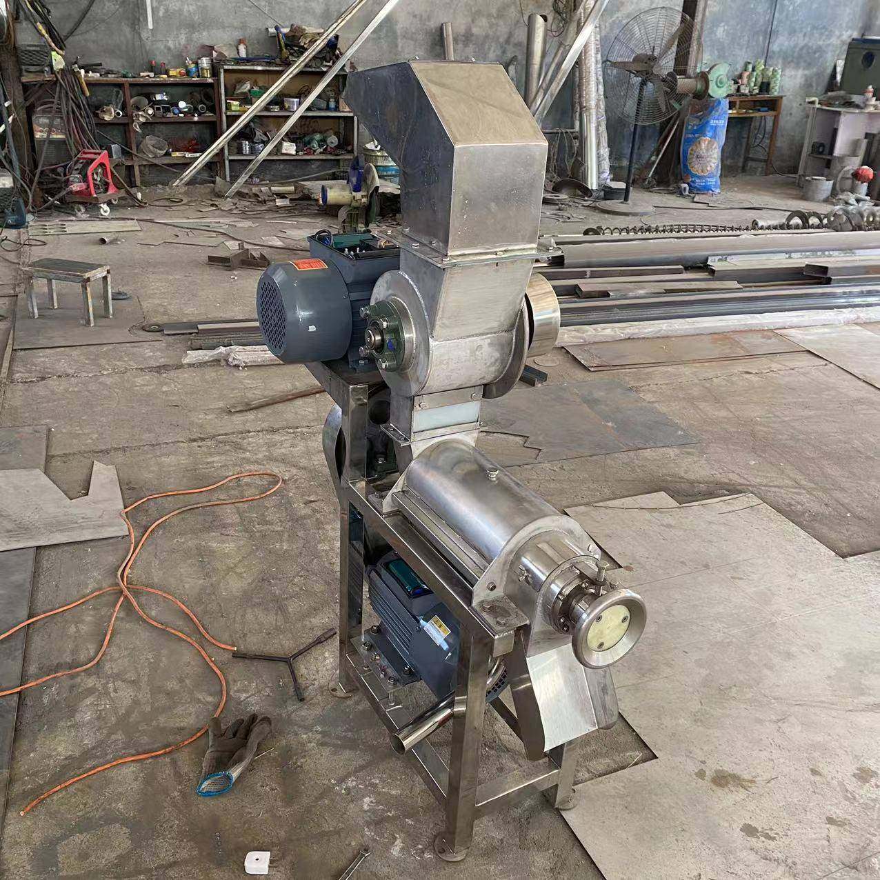 桑葚梨子挤汁机饮料加工设备生产电动不锈钢果汁饮料