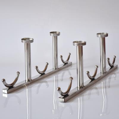 阳台晾衣杆固定式支架不锈钢管晒衣杆顶装吊通托室内晾衣架晾