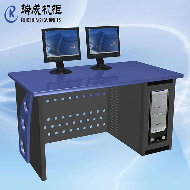 瑞成华阳双机柜非编台19英寸尺寸非线性编辑台发货