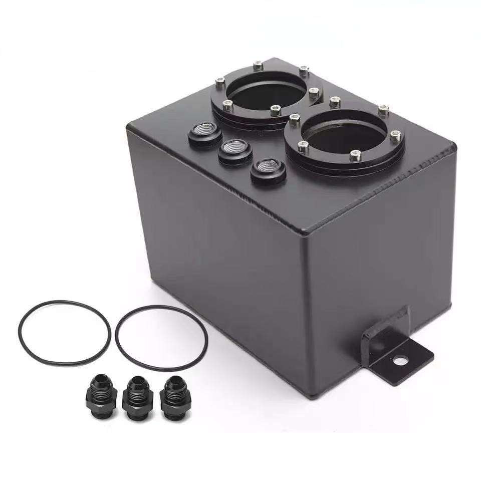 汽车改装油箱4L3L双孔燃料/不带燃油泵副油箱货车柴油铝制油箱