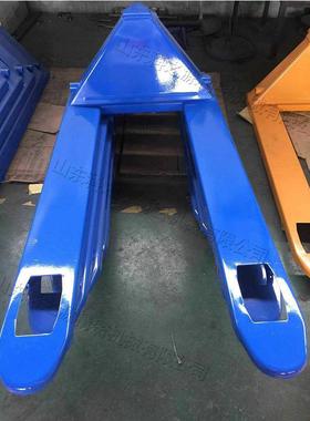 小型手推液压搬运车商场超市用手动叉车重物搬运升降装卸车