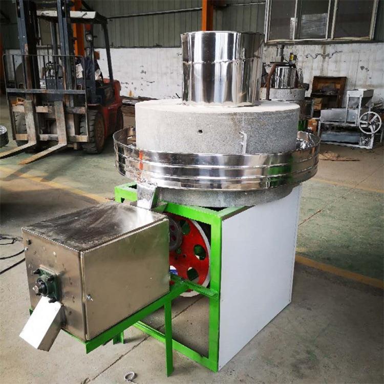 转盘石磨机电动米面石磨机商洛市全自动面粉石磨机石磨