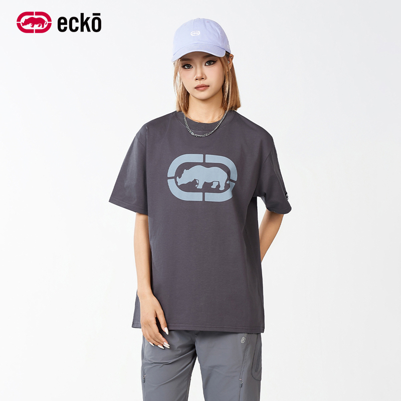 ecko红犀牛美式潮流凉感速干t恤