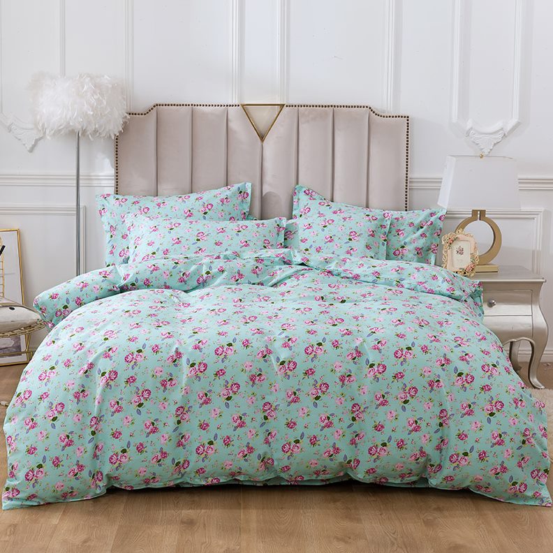 四件套纯棉 全棉特价家纺清仓网红床上用品床单被套格子被罩夏季