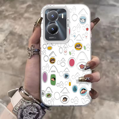 适用vivoy35手机壳y36新款Y375g撞色元气壳y3硅胶套y35m全包y33e标准版防摔y33s软y32卡通y30g外壳viv0Y3女生