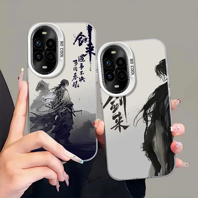 适用华为nova13pro/12手机壳11SENova10por彩银IMD剑来Hinove9创意钢化膜novo8/7防摔n0va6男Hinava10PRO外壳