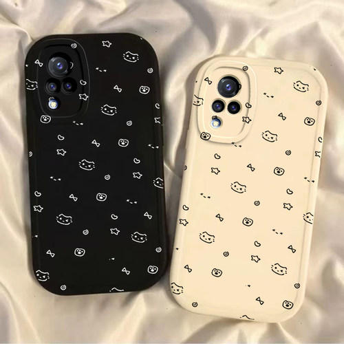 适用vivoS9手机壳S9e新款S7硅胶套S7t保护套vivo全包vovis防摔vivis外壳viv0软vivs女vos步步高vⅰvo星星猫咪