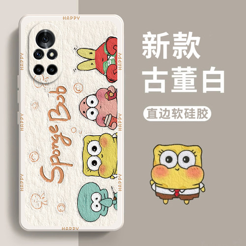 适用华为nova8手机壳ANG一AN00直边硅胶novo全包anoo新款nv防摔nove网红nov男nowa八n0va女note潮ANGAN套nawa