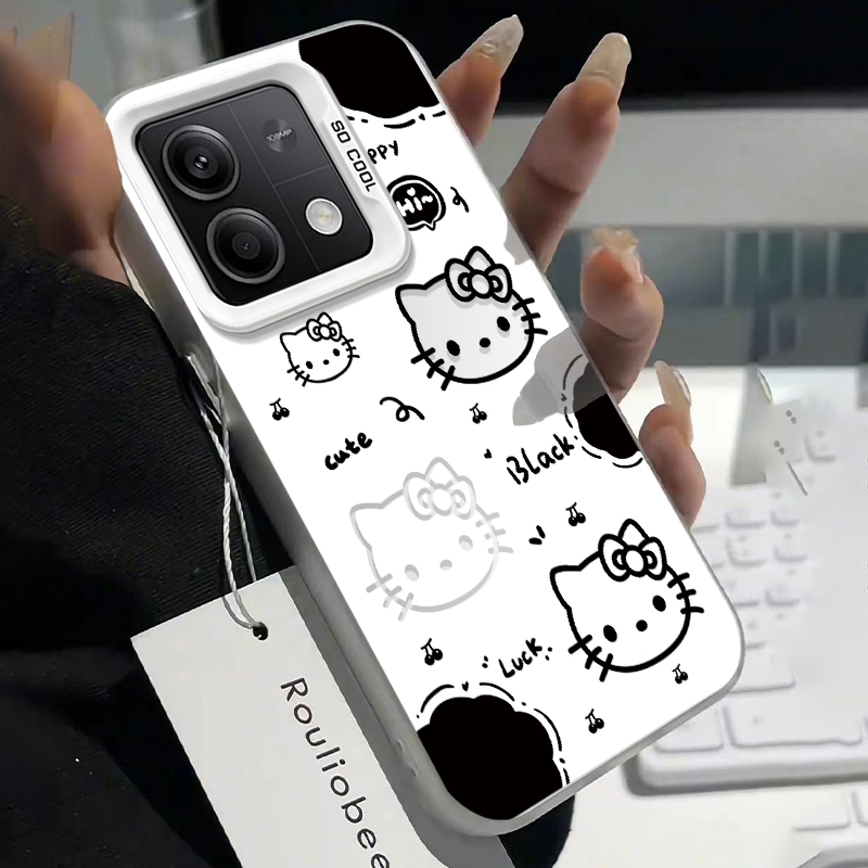 适用红米note13pro手机壳14Redmi12turbo元气猫爪KT猫noto11PRO+全包防摔11se高级感note10/95G女7/8pro外壳