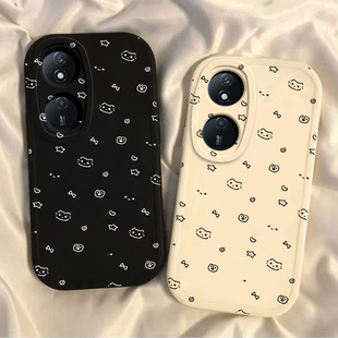 60plus全包防摔pro硅胶套8c女生m软外壳9a卡通 40s星星猫咪畅玩30 适用华为荣耀畅玩50plus手机壳新款 畅玩20