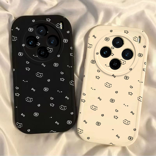 适用vivoX100S手机壳x100ultra镜头全包防摔vivox90pro+软硅胶x80新款vivix60气囊vox70外壳spro星星女叉一百