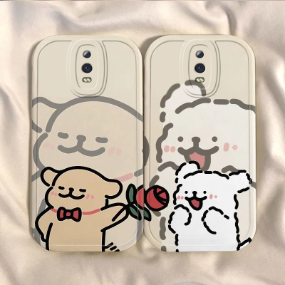 适用oppor17手机壳新款opopr15梦境标准版R11全包防摔opr11s硅胶R9sk卡通外壳r17pro男女r15x送花小狗r9m情侣
