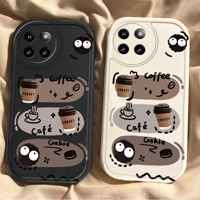 适用小米civi4pro手机壳新款CIVI3/2保护壳红米10Xpro5G全包防摔Redmi9A8女mix4cviv1s卡通vici3网红咖啡煤球