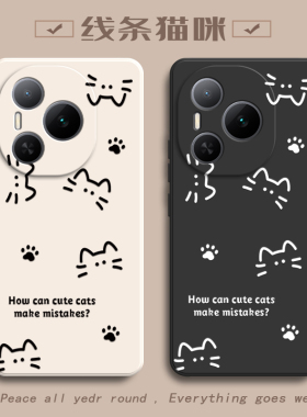 适用荣耀Power手机壳华为HONORPower保护套简约猫咪新款液态硅胶P0wer全包防摔专用外壳H0N0RP0we女Pover套子