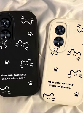 适用oppoA97手机壳a97oppo5G新款PFTM10软oppoPFTM硅胶opp0pp0ppoA套全包防摔oppoPFUM线条猫咪oopoa女975opo