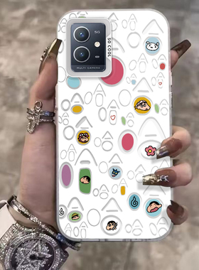 适用vivoy52T手机壳Y53T新款丫55s硅胶vovoy55s全包y51s防摔viviy50t保护套vivo撞色元气壳viv0Y52t外壳女款