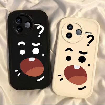 适用红米K80手机壳K70新款RedmiK60至尊版惊讶表情小米k50pro全包k60e防摔k40s男女搞怪k30硅胶k20pro软外壳