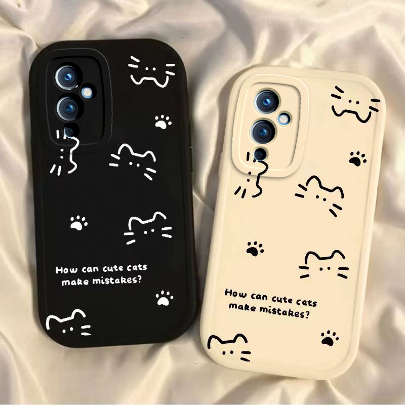 适用一加9手机壳1+9R线条猫咪硅胶oneplus9RT套保护镜头全包防摔限量版九男onepuls9PRO女软壳1加9磨砂5G新款