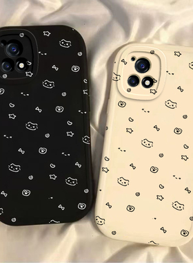 适用iqoou3x手机壳vivoIQOOU3保护套iqoou5x星星猫咪iqoou1x软硅胶iq00防摔全包IQOOU3X标准版外壳icoo女生款
