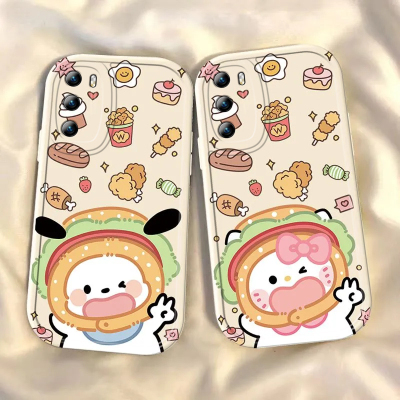 适用华为P40手机壳P40Pro+保护套HUAWEIP四零新款P4O外壳P4OPro十硅胶P40lite全包防摔4g5g女生可爱汉堡KT猫