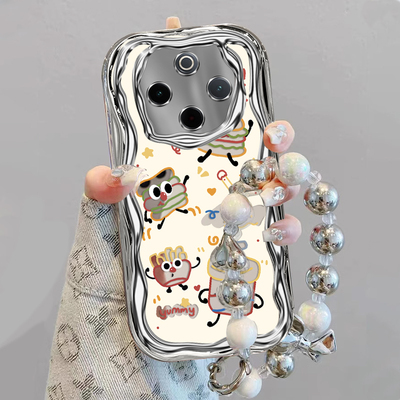 适用vivoy300pro手机壳y200新款Y100i女y35电镀汉堡包y53s防摔vovoy52s全包y31s标准版y33sy32t保护套y30外壳