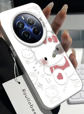 适用真我12pro手机壳realme10por高级感OPPOV50全包防摔真我V25元气蝴蝶结KT猫11pro女生10pro+保护套V13新款